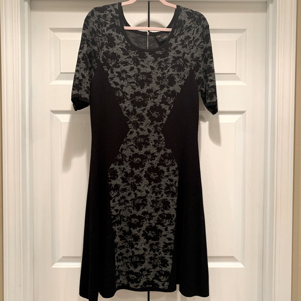 Just... Taylor Fit & Flare Floral Sweater Dress